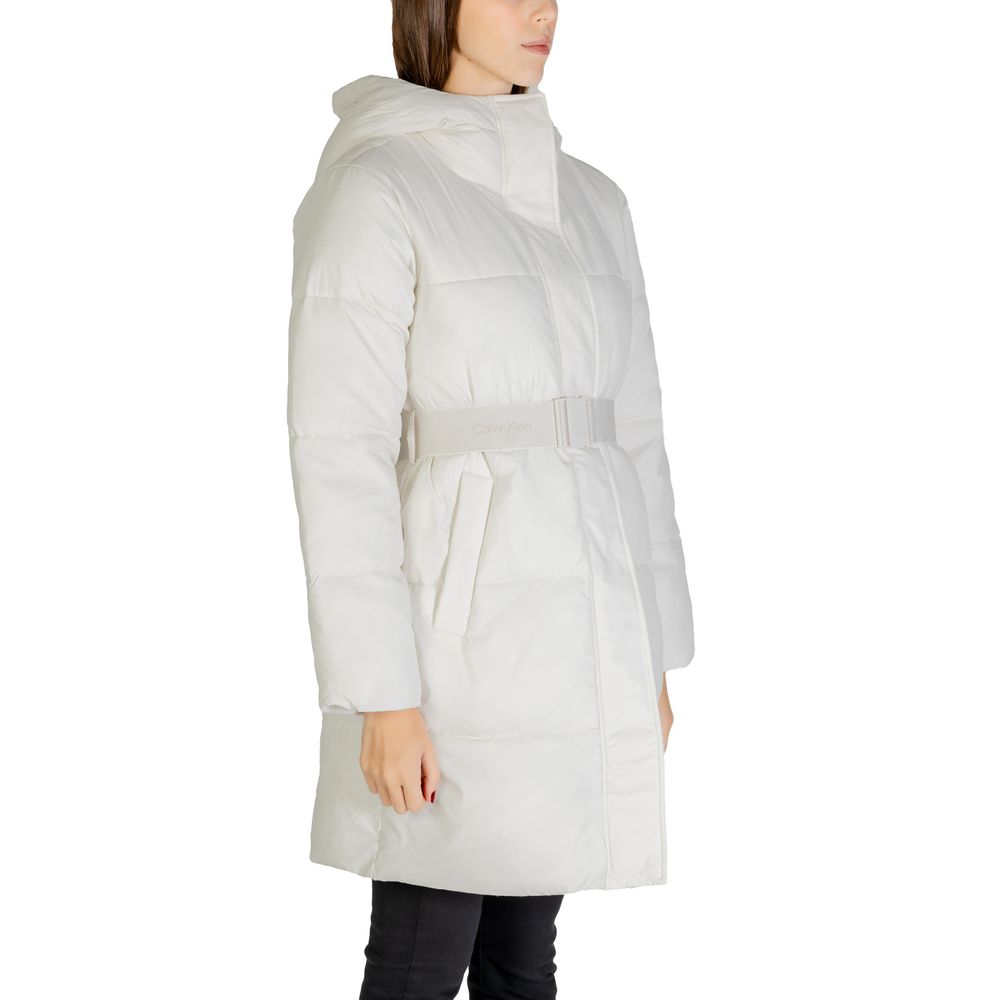 Calvin Klein Jeans Cream Nylon Jackets & Coat $670.00 Calvin Klein Jeans Luzworld