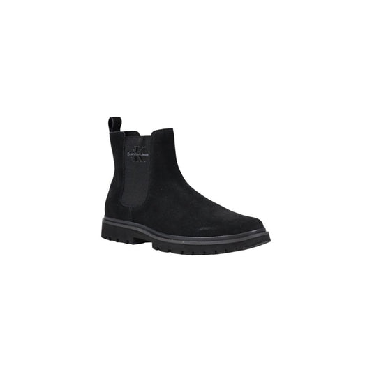 Calvin Klein Jeans Black Suede Leather Boot $294.00 Calvin Klein Jeans Luzworld