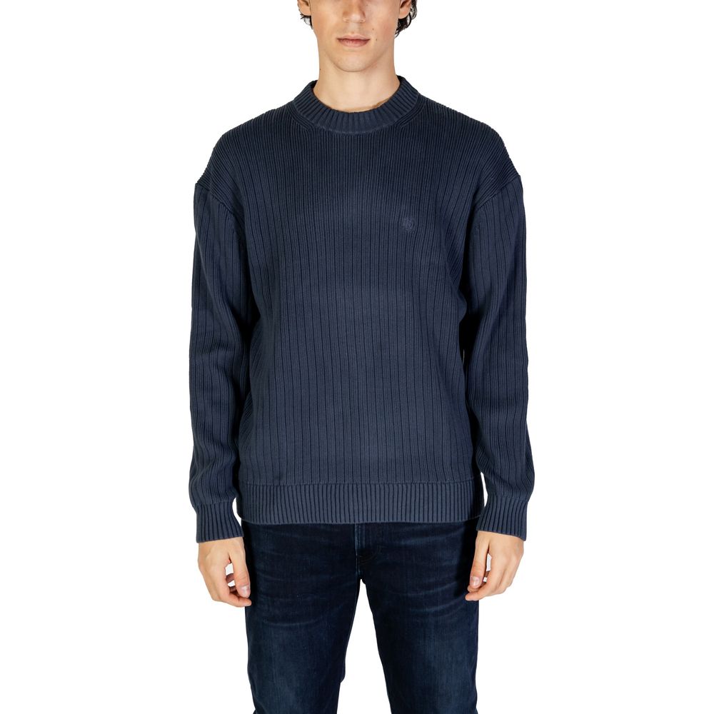 Calvin Klein Jeans Blue Cotton Sweater $200.00 Calvin Klein Jeans Luzworld