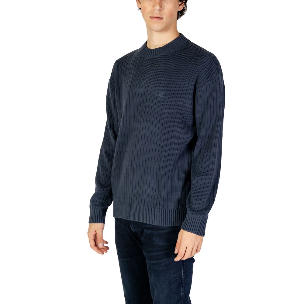 Calvin Klein Jeans Blue Cotton Sweater $200.00 Calvin Klein Jeans Luzworld