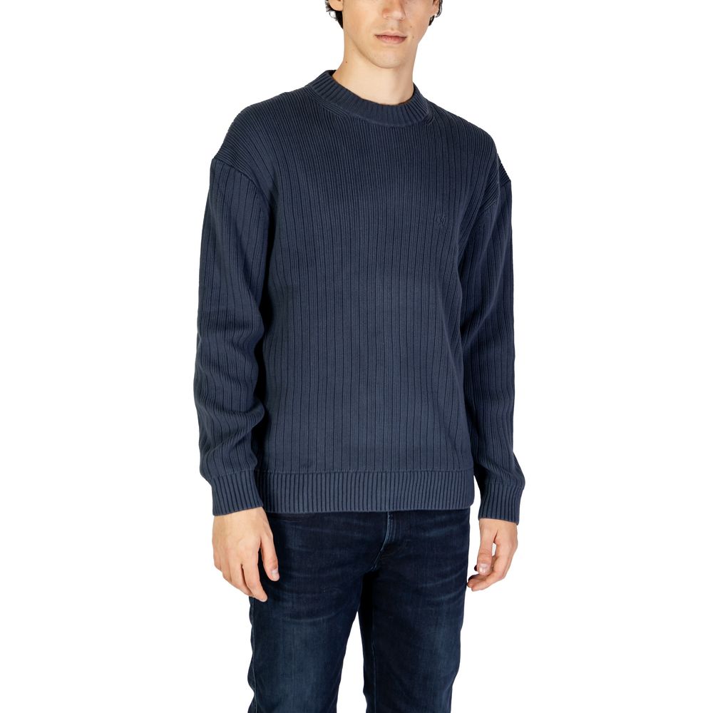 Calvin Klein Jeans Blue Cotton Sweater $200.00 Calvin Klein Jeans Luzworld
