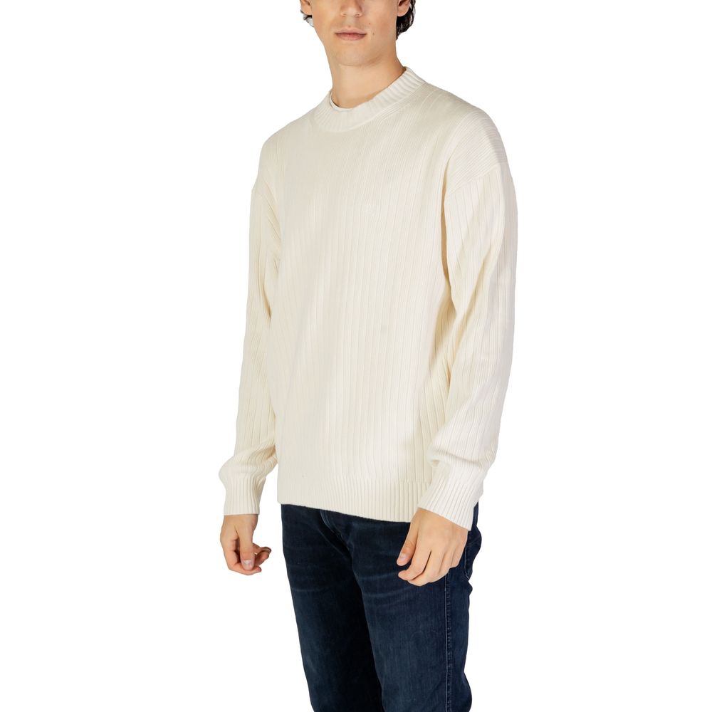 Calvin Klein Jeans Cream Cotton Sweater $200.00 Calvin Klein Jeans Luzworld