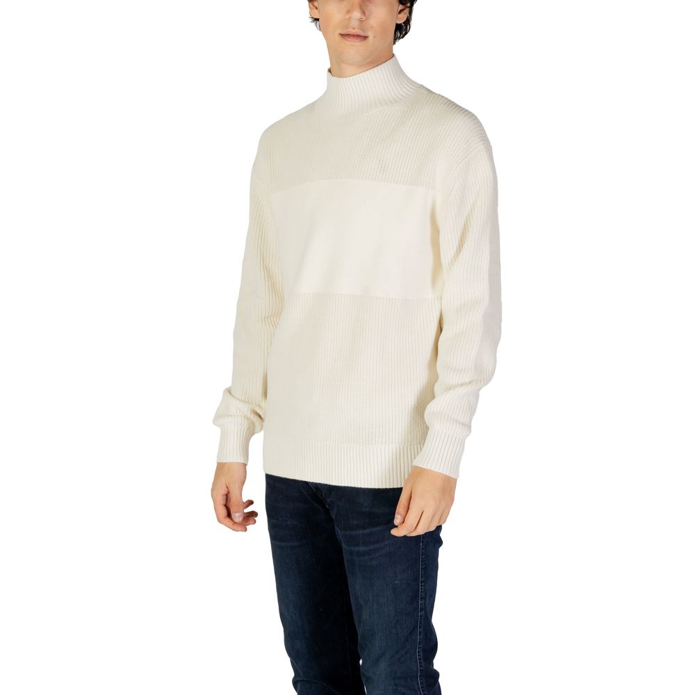 Calvin Klein Jeans Cream Cotton Sweater $251.00 Calvin Klein Jeans Luzworld