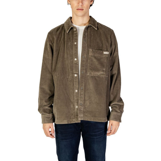 Calvin Klein Jeans Beige Cotton Shirt $222.00 Calvin Klein Jeans Luzworld