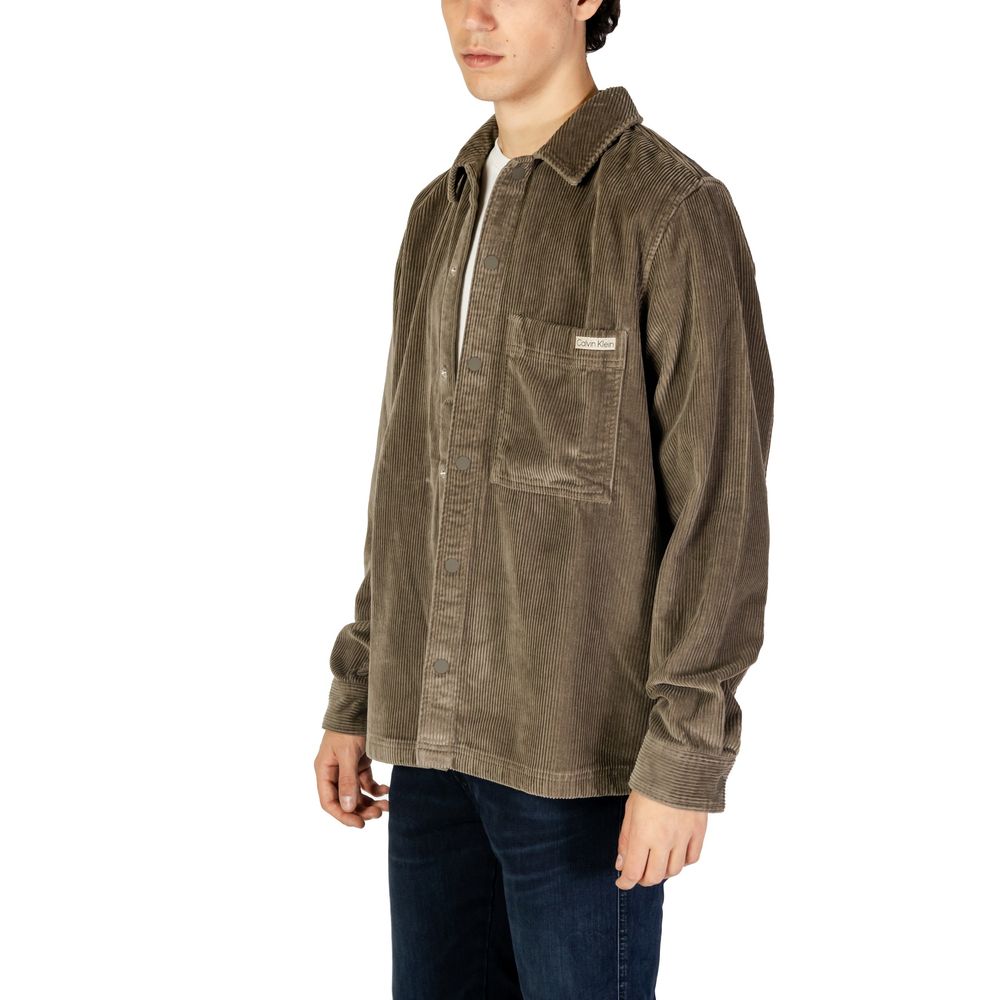 Calvin Klein Jeans Beige Cotton Shirt $222.00 Calvin Klein Jeans Luzworld