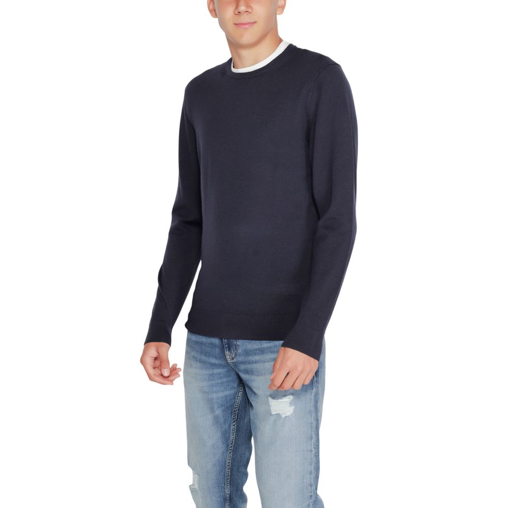 Calvin Klein Blue Recycled Wool Sportswear $238.00 Calvin Klein Luzworld