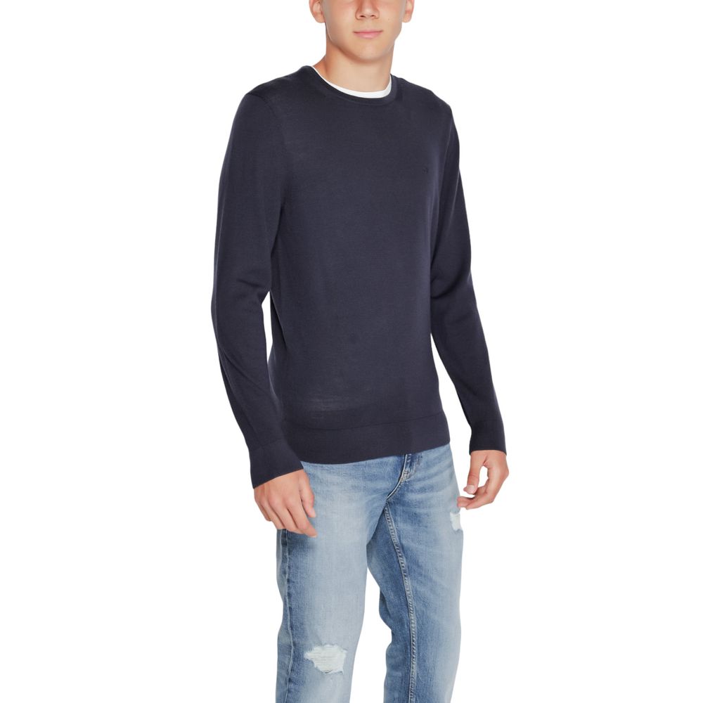 Calvin Klein Blue Recycled Wool Sportswear $238.00 Calvin Klein Luzworld