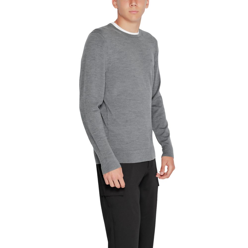 Calvin Klein Gray Recycled Wool Sportswear $238.00 Calvin Klein Luzworld
