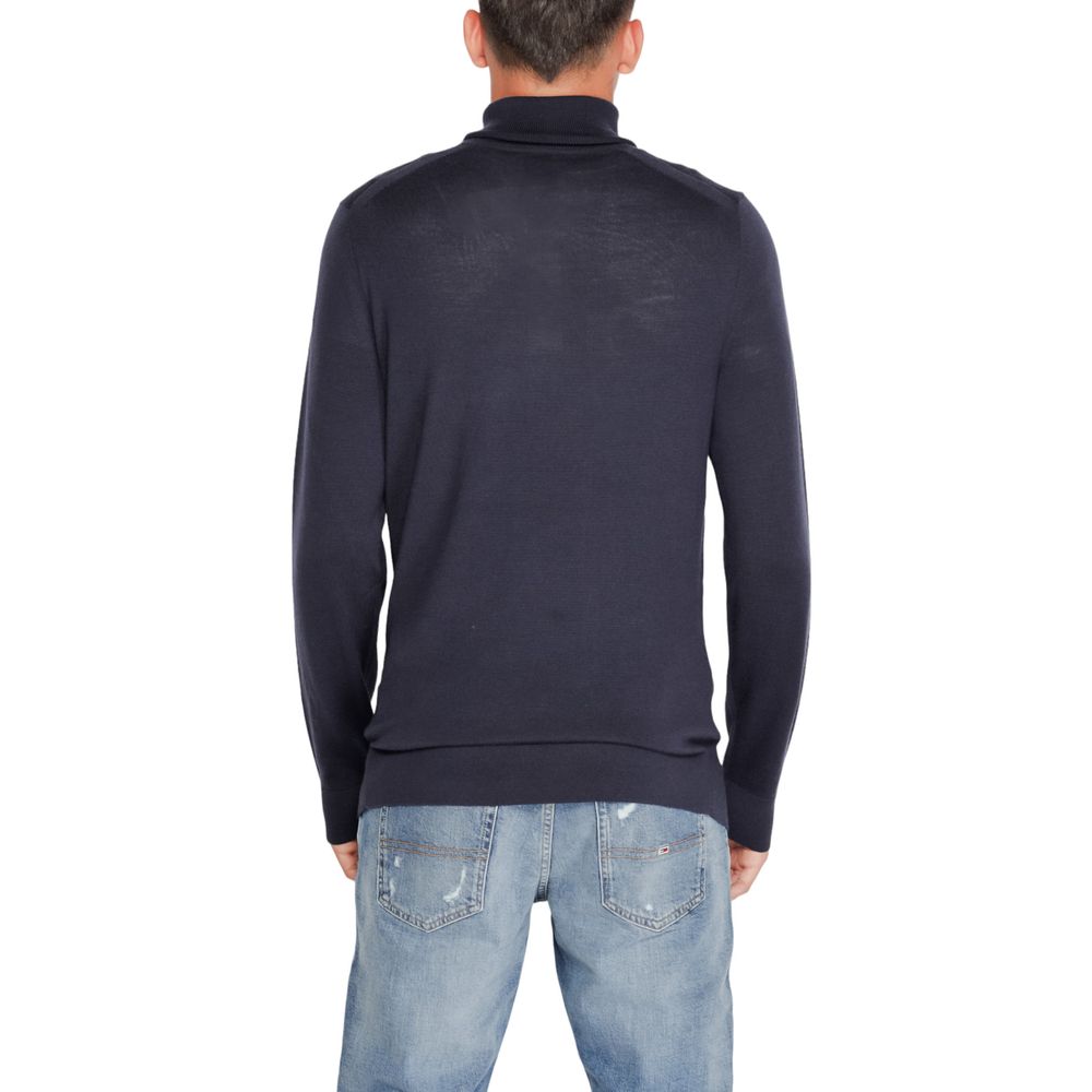 Calvin Klein Blue Wool Turtleneck $251.00 Calvin Klein Luzworld