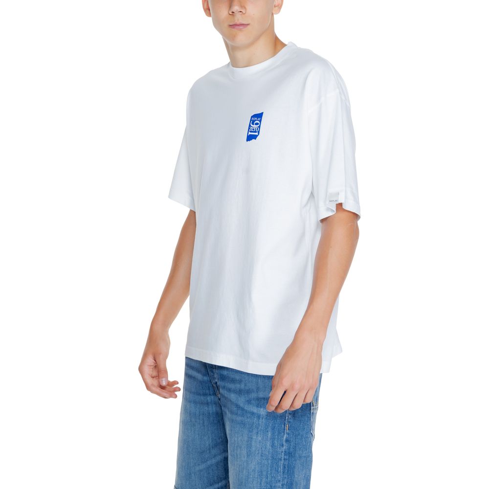 Replay White Cotton T-Shirt $133.00 Replay Luzworld