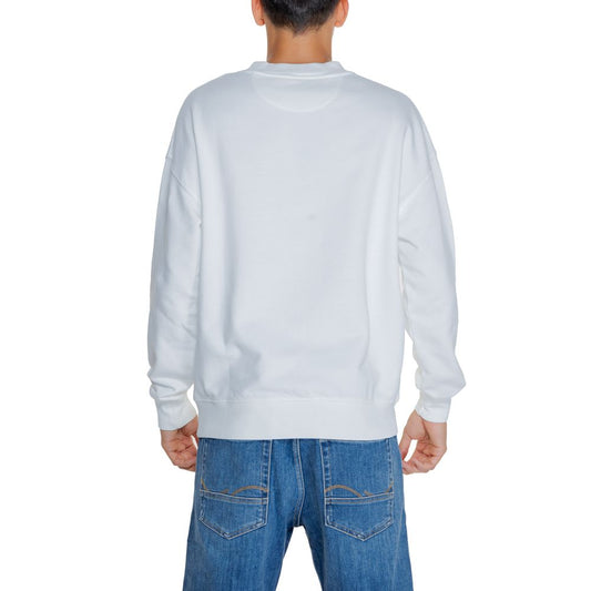 Replay White Cotton Sweatshirt $183.00 Replay Luzworld
