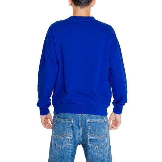 Replay Blue Cotton Sweatshirt $183.00 Replay Luzworld