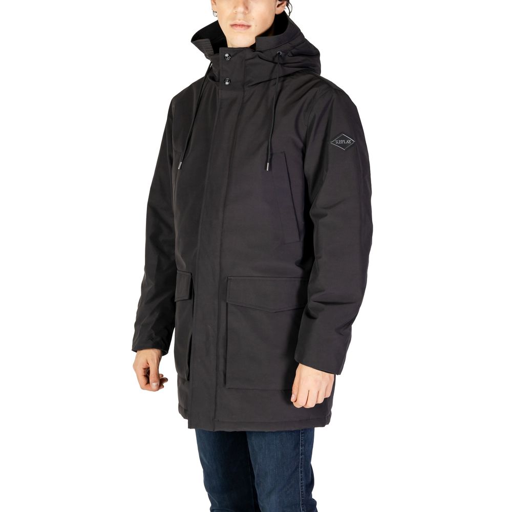 Replay Black Polyamide Parka $742.00 Replay Luzworld