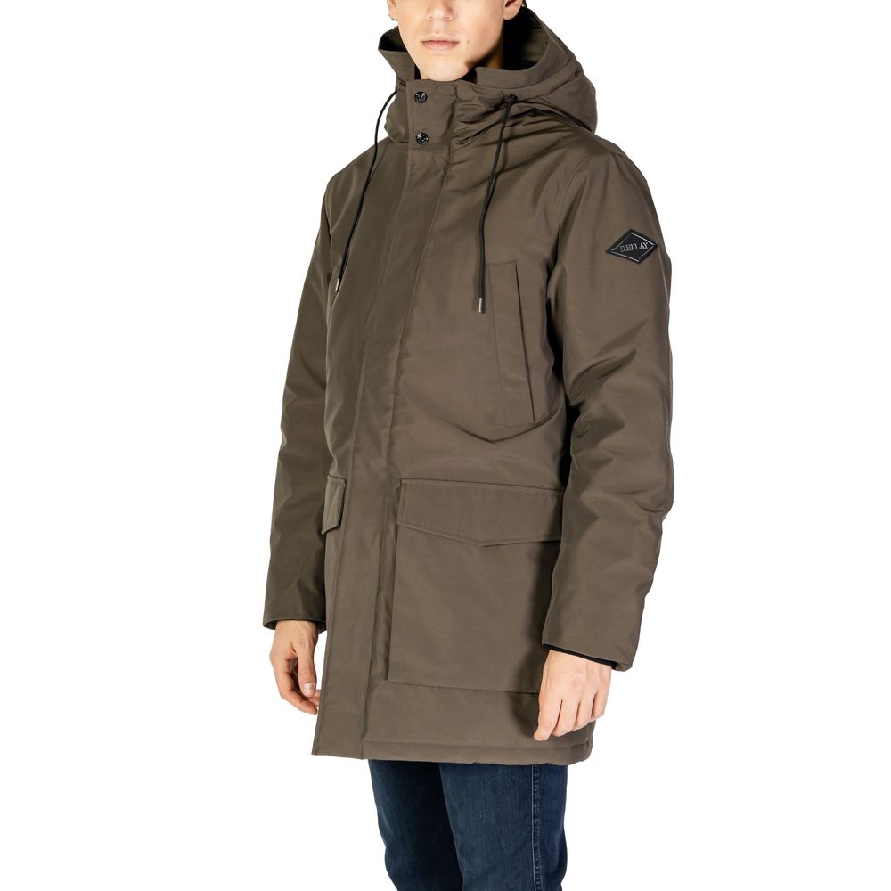 Replay Green Polyamide Parka $742.00 Replay Luzworld