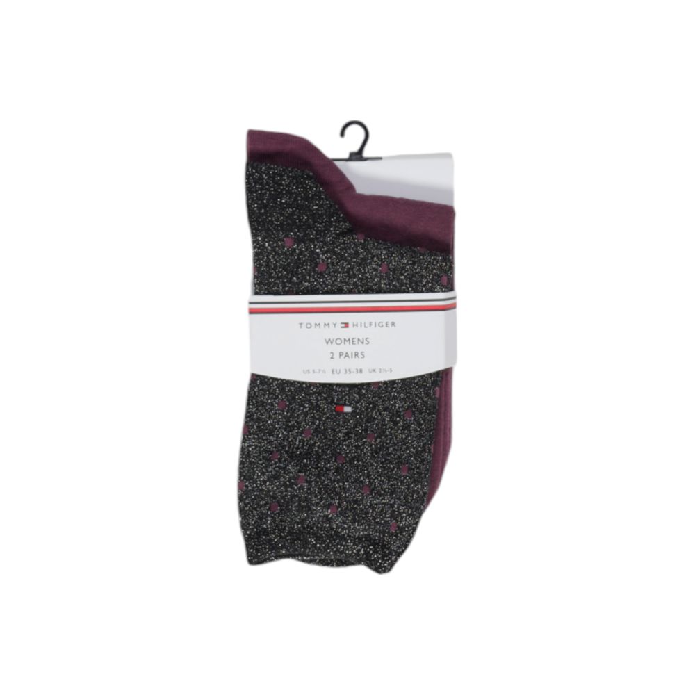Tommy Hilfiger Black Cotton Sock $101.00 Tommy Hilfiger Luzworld