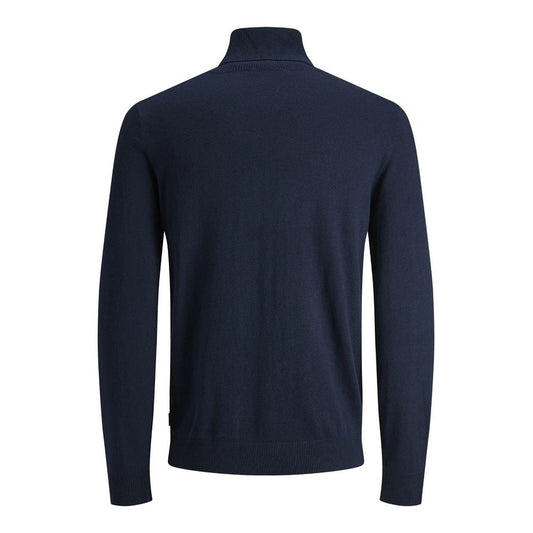 Jack Jones Blue Cotton Turtleneck $127.00 Jack Jones Luzworld