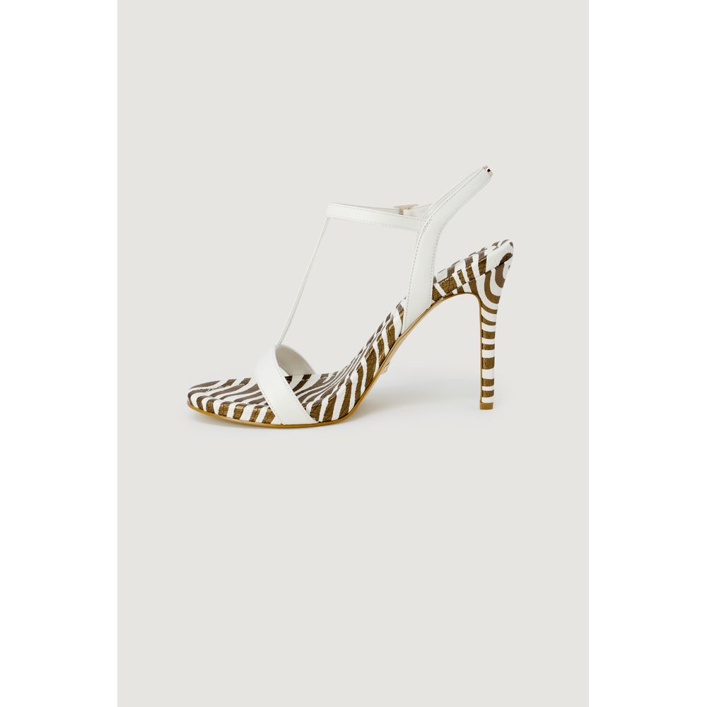 Guess White Leather High Heel $302.00 Guess Luzworld