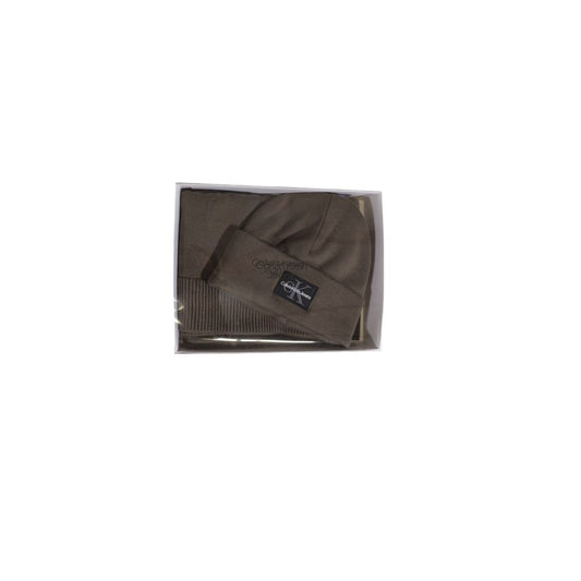 Calvin Klein Jeans Brown Cotton Scarf $198.00 Calvin Klein Jeans Luzworld