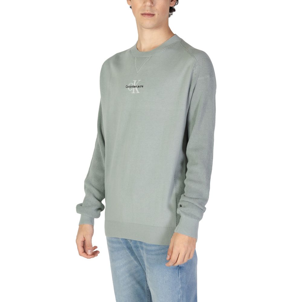 Calvin Klein Jeans Green Cotton Sweater $200.00 Calvin Klein Jeans Luzworld