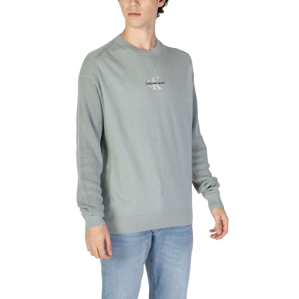 Calvin Klein Jeans Green Cotton Sweater $200.00 Calvin Klein Jeans Luzworld
