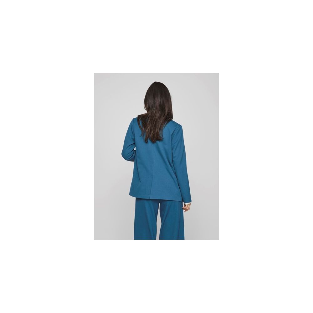 Vila Clothes Blue Polyester Blazer $152.00 Vila Clothes Luzworld