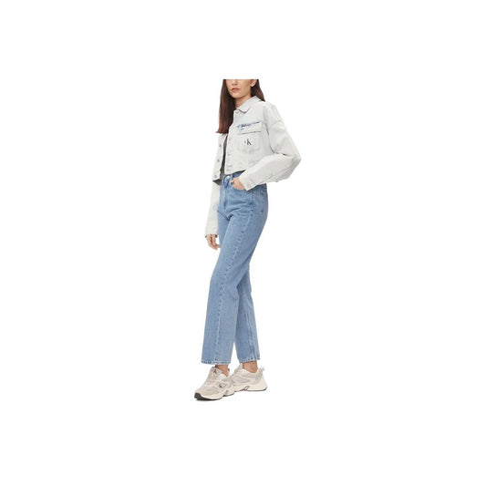 Calvin Klein Jeans Light Blue Cotton Relaxed Fit Jean $213.00 Calvin Klein Jeans Luzworld
