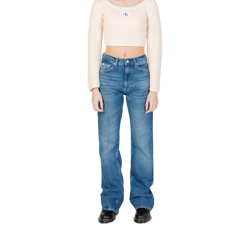 Calvin Klein Jeans Blue Cotton Mom Jean $244.00 Calvin Klein Jeans Luzworld