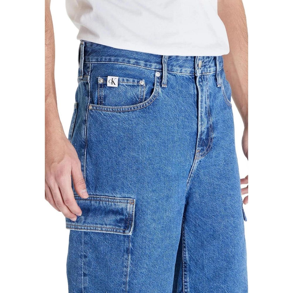 Calvin Klein Jeans Blue Cotton Bermuda $200.00 Calvin Klein Jeans Luzworld