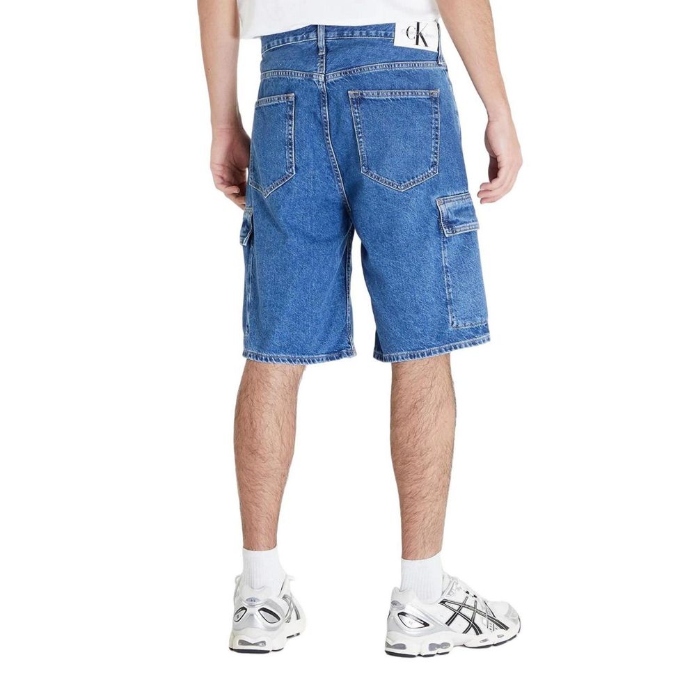 Calvin Klein Jeans Blue Cotton Bermuda $200.00 Calvin Klein Jeans Luzworld