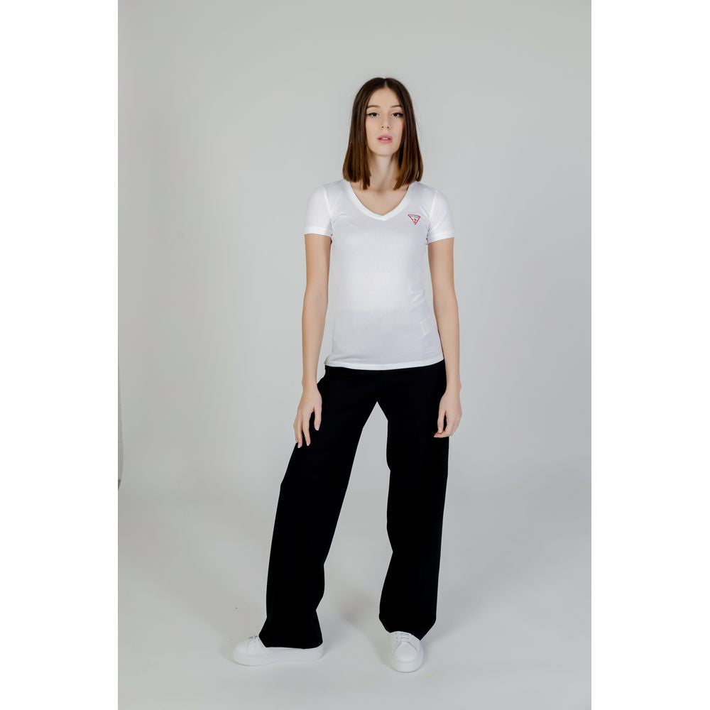 Guess White Cotton T-Shirt $123.00 Guess Luzworld
