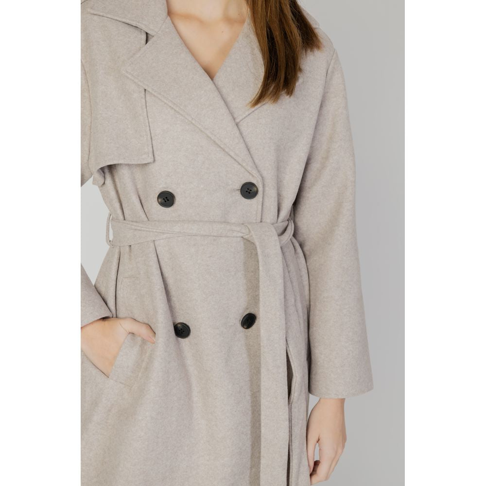 Only Beige Polyester Coat $195.00 Only Luzworld