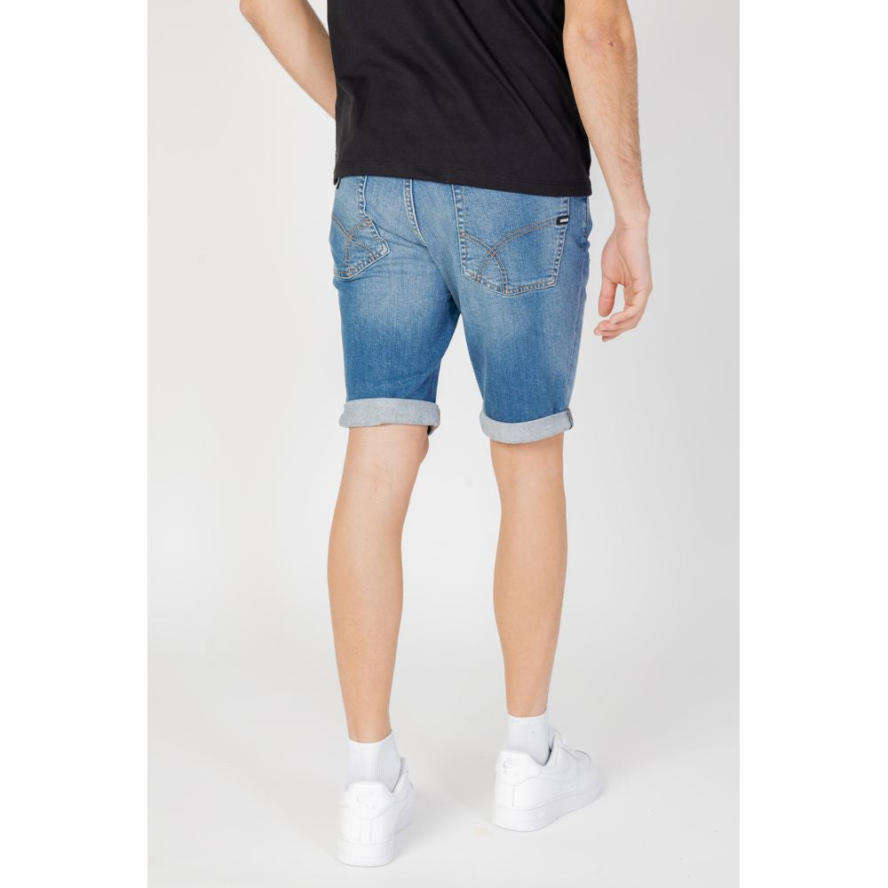 Gas Blue Cotton Bermuda