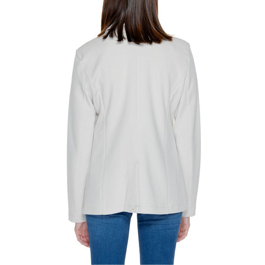 Only Beige Polyester Blazer $132.00 Only Luzworld