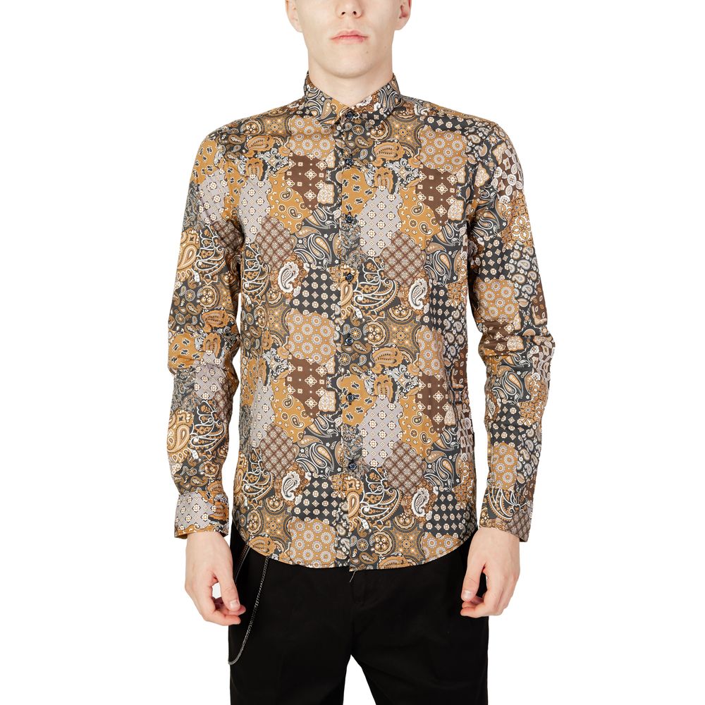 Gianni Lupo Beige Cotton Shirt $139.00 Gianni Lupo Luzworld