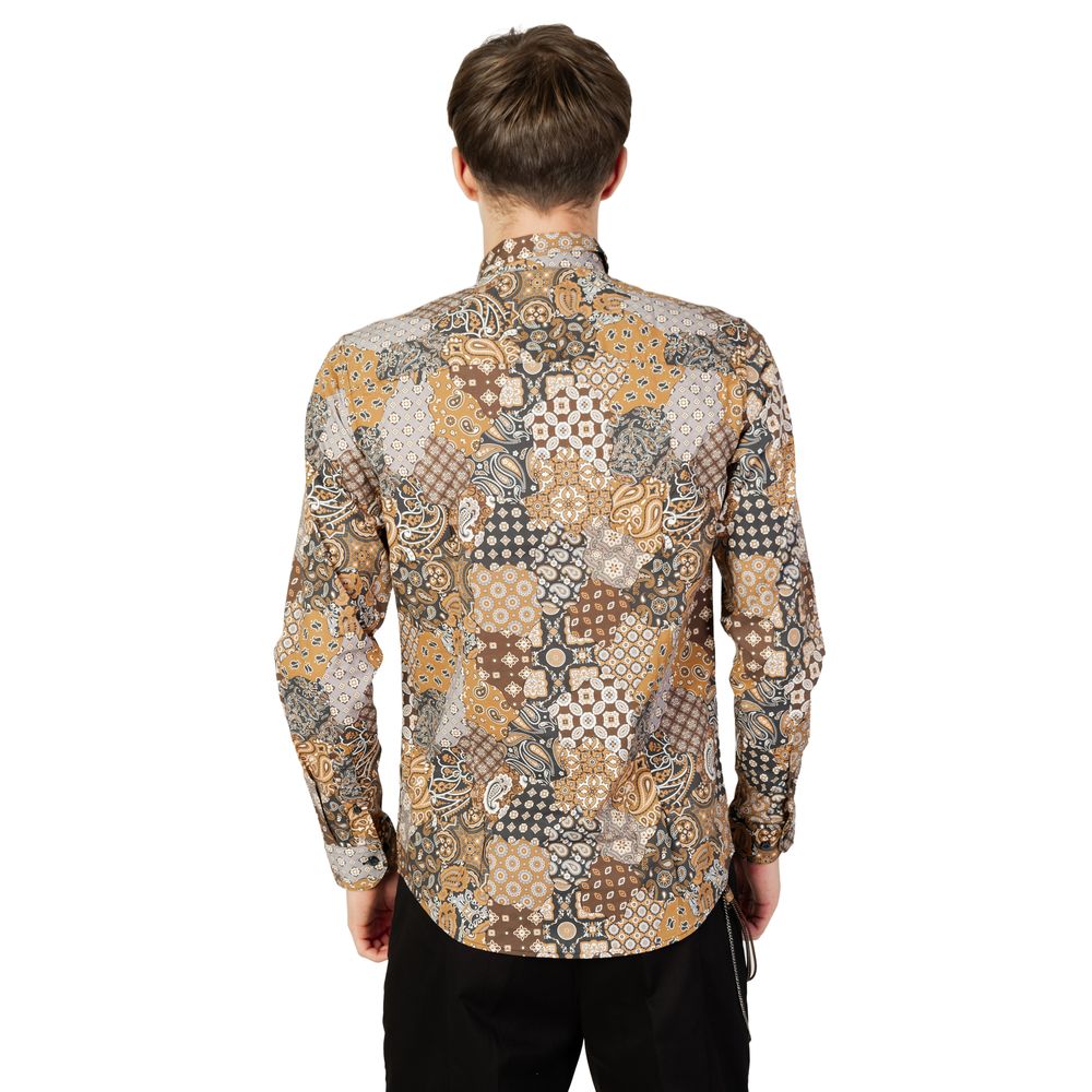 Gianni Lupo Beige Cotton Shirt $139.00 Gianni Lupo Luzworld