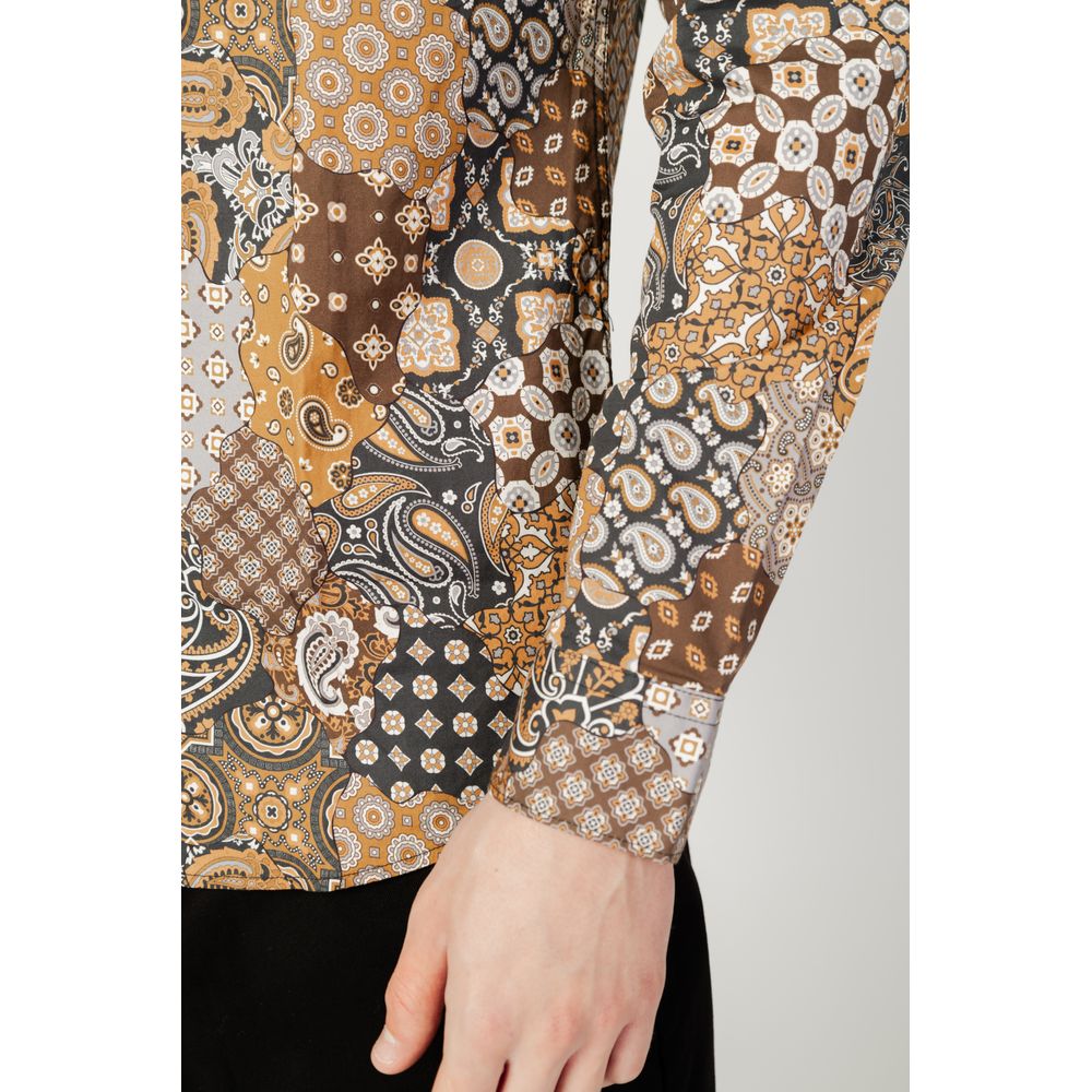 Gianni Lupo Beige Cotton Shirt $139.00 Gianni Lupo Luzworld