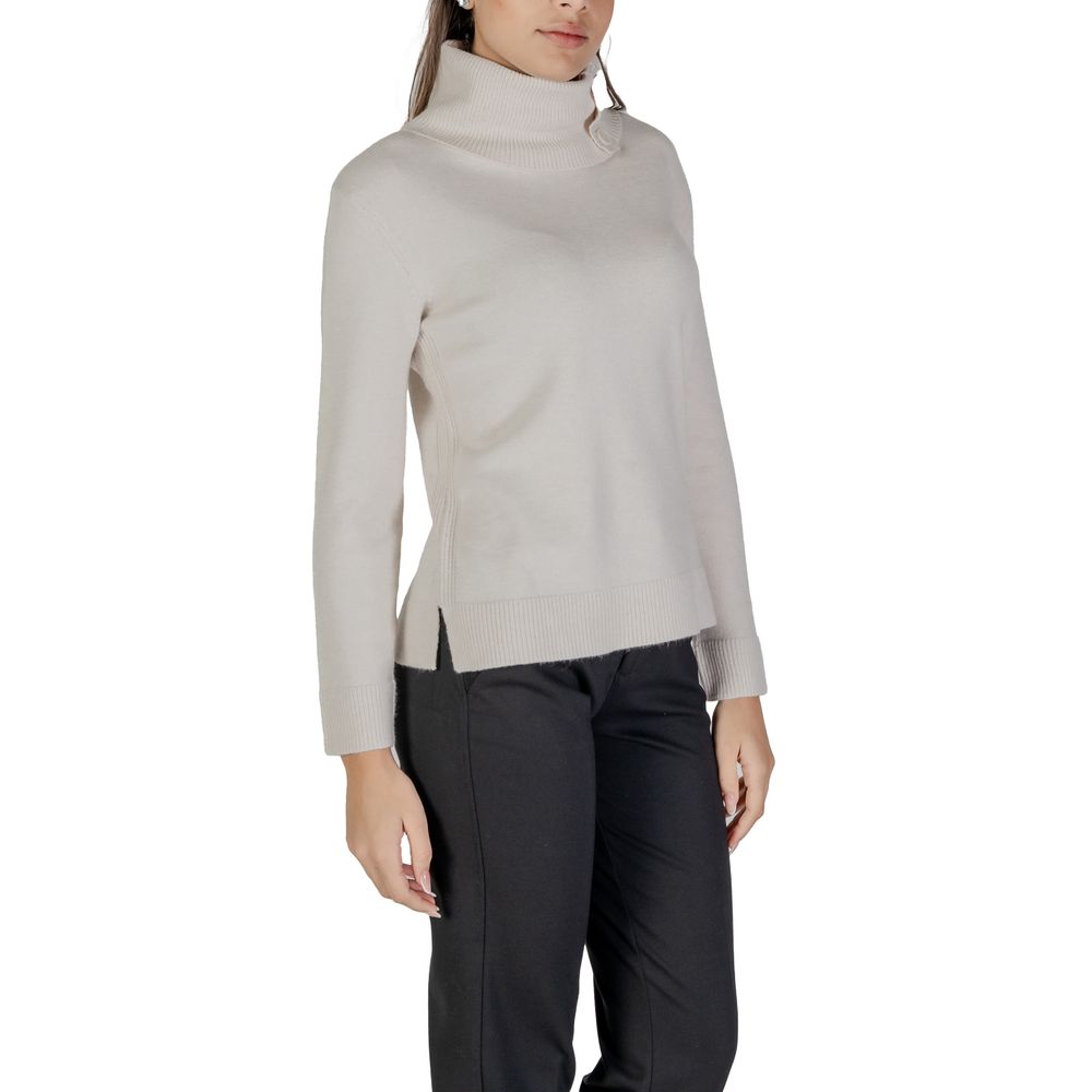 Street One Cream Viscose Turtleneck $142.00 Street One Luzworld