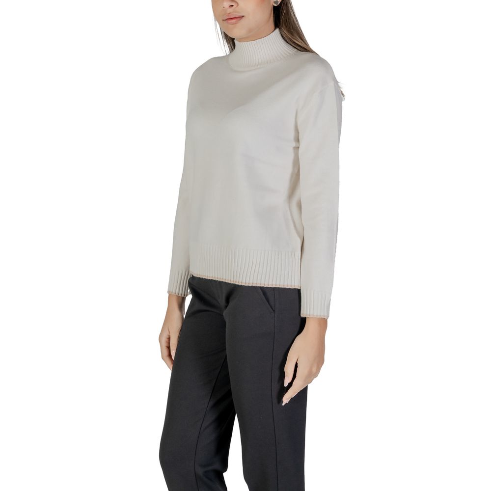 Street One Cream Polyester Sweater $142.00 Street One Luzworld