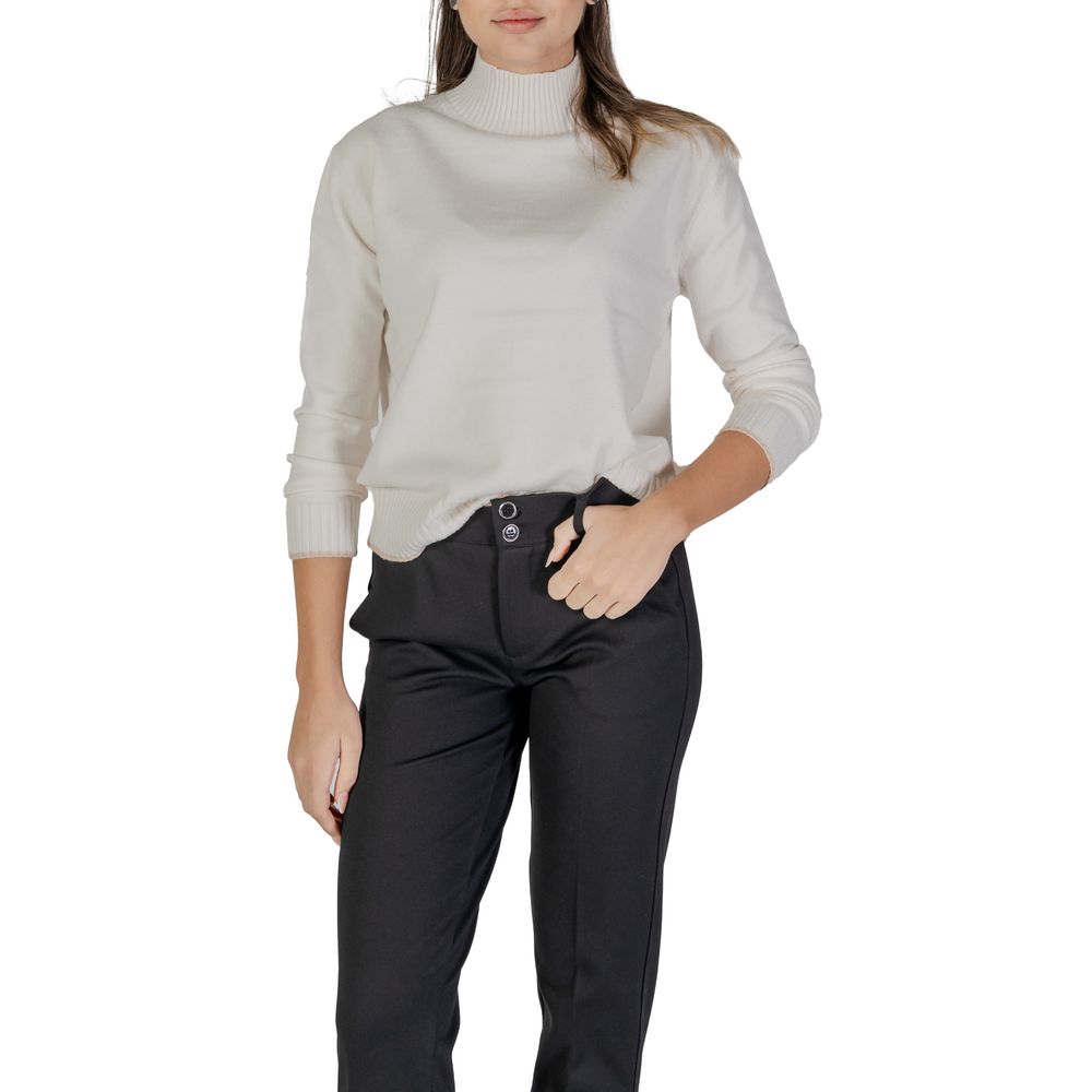 Street One Cream Polyester Sweater $142.00 Street One Luzworld