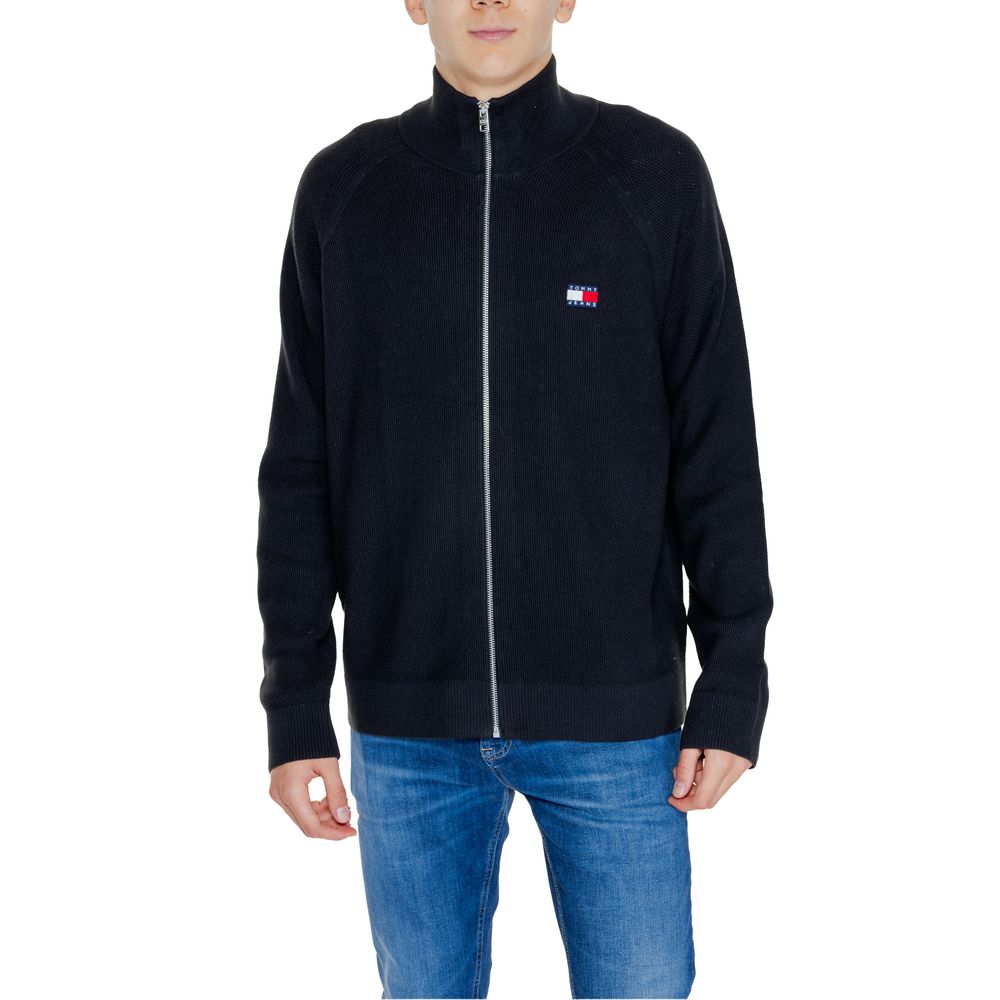 Tommy Hilfiger Jeans Black Cotton Cardigan $233.00 Tommy Hilfiger Jeans Luzworld