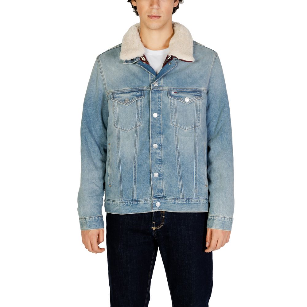 Tommy Hilfiger Jeans Light Blue Cotton Jackets & Coat $584.00 Tommy Hilfiger Jeans Luzworld