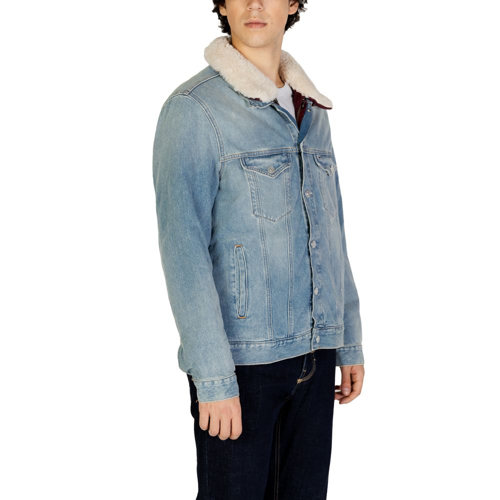 Tommy Hilfiger Jeans Light Blue Cotton Jackets & Coat $584.00 Tommy Hilfiger Jeans Luzworld