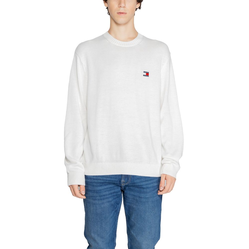 Tommy Hilfiger Jeans White Recycled Polyester Sweater $207.00 Tommy Hilfiger Jeans Luzworld