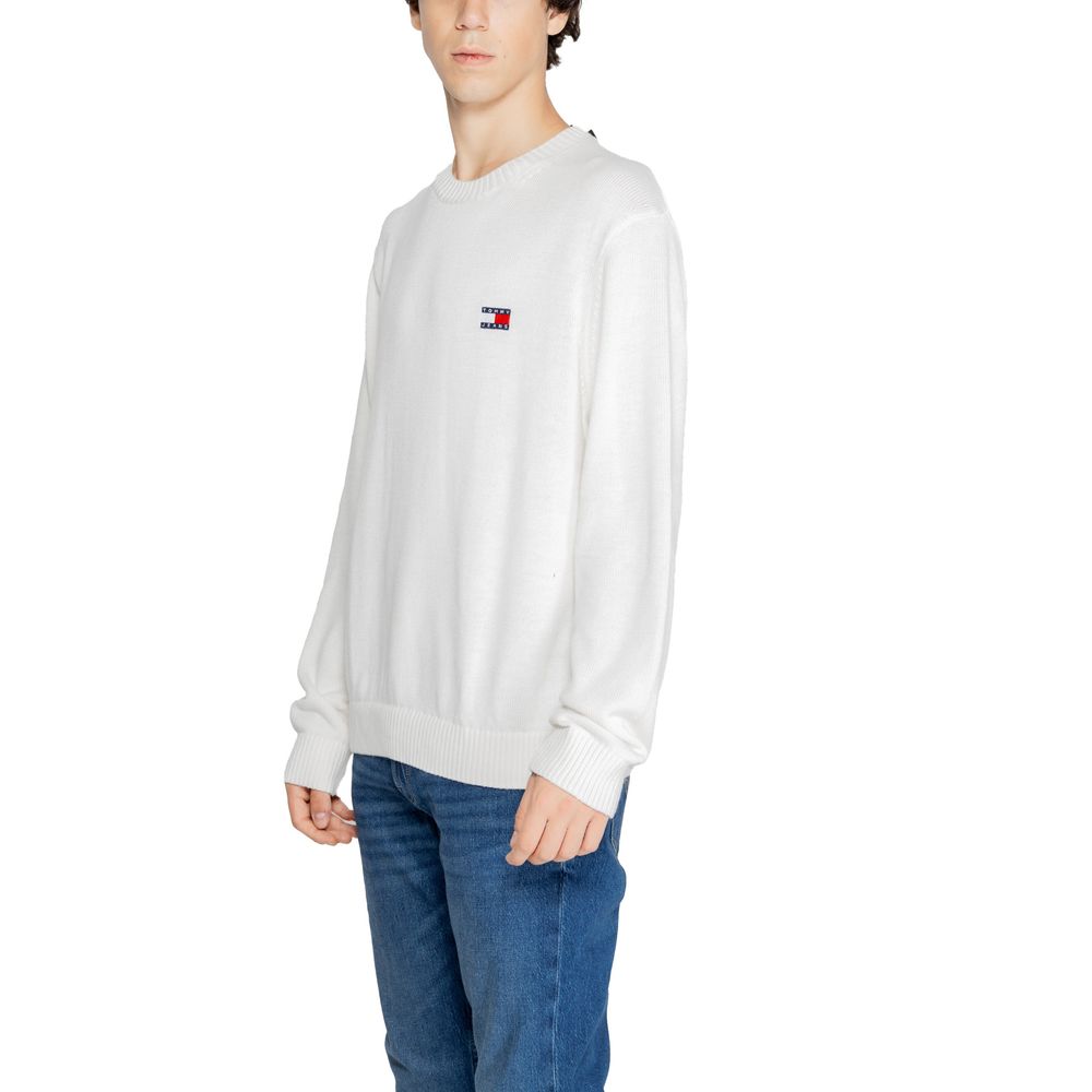 Tommy Hilfiger Jeans White Recycled Polyester Sweater $207.00 Tommy Hilfiger Jeans Luzworld
