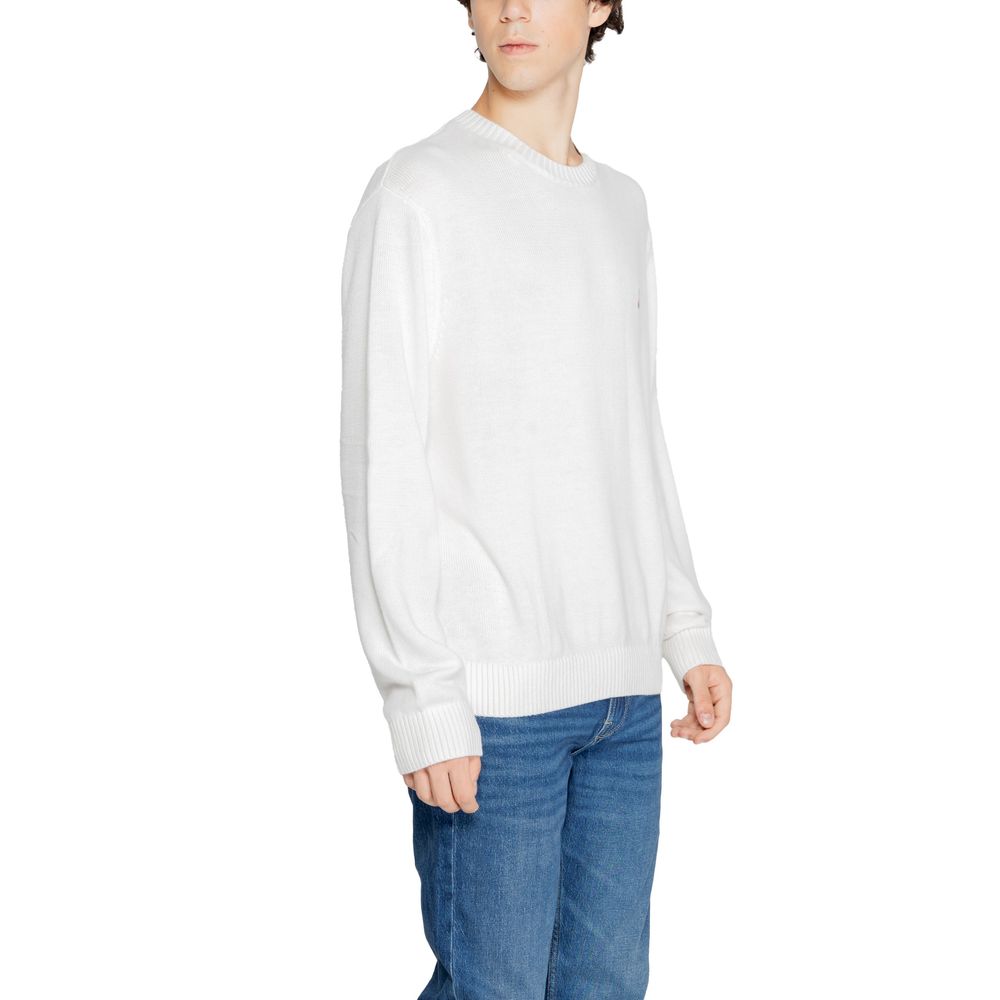 Tommy Hilfiger Jeans White Recycled Polyester Sweater $207.00 Tommy Hilfiger Jeans Luzworld