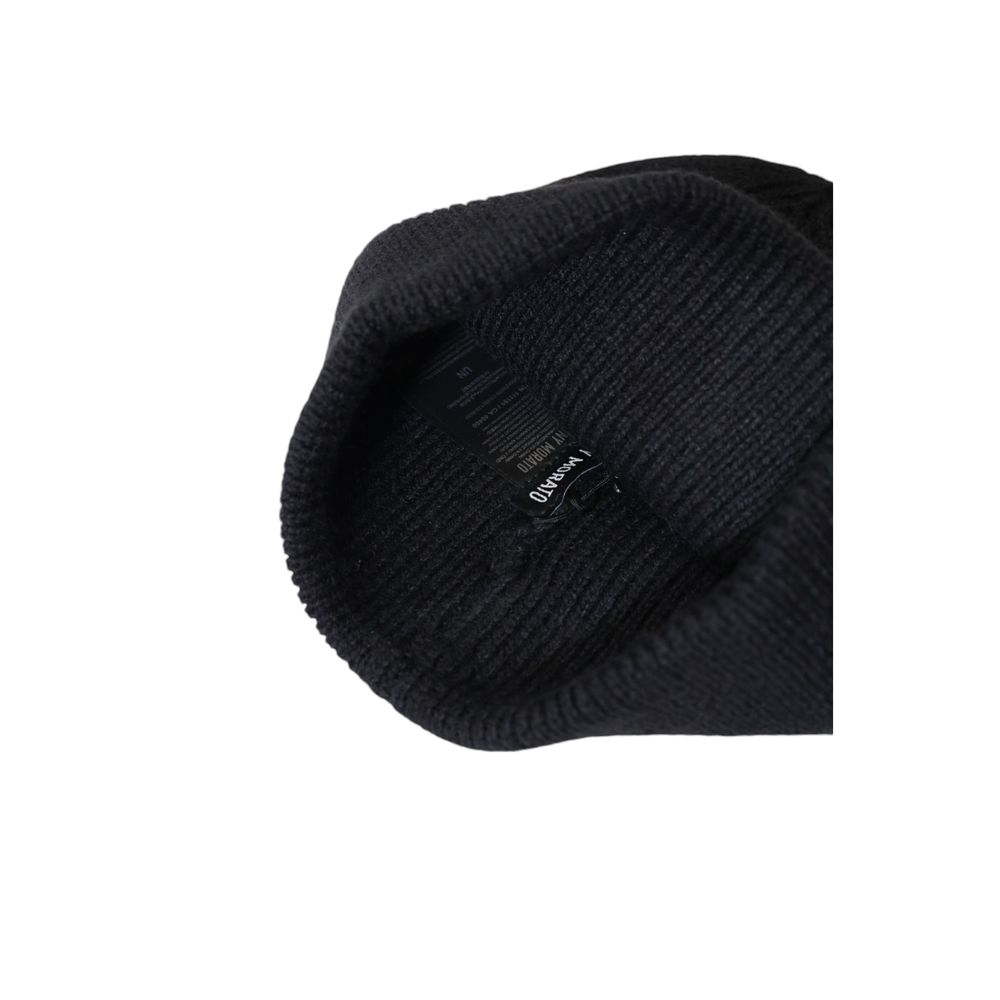 Antony Morato Black Wool Caps Baseball Hat $125.00 Antony Morato Luzworld