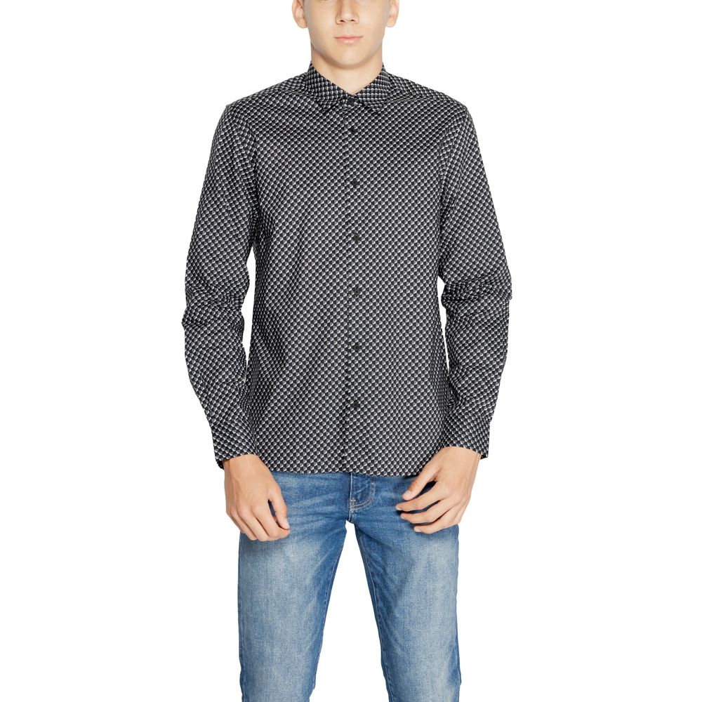 Antony Morato Gray Cotton Shirt $164.00 Antony Morato Luzworld