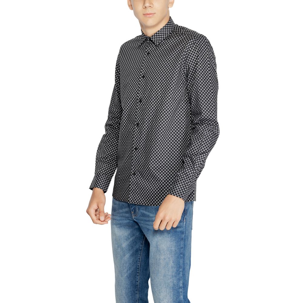 Antony Morato Gray Cotton Shirt $164.00 Antony Morato Luzworld