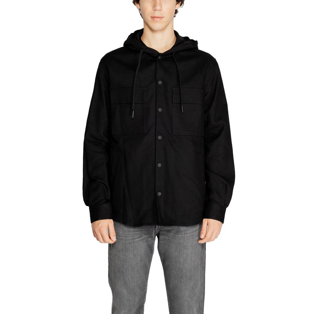 Antony Morato Black Cotton Shirt $258.00 Antony Morato Luzworld