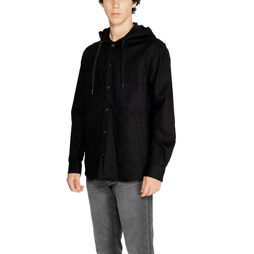Antony Morato Black Cotton Shirt $258.00 Antony Morato Luzworld